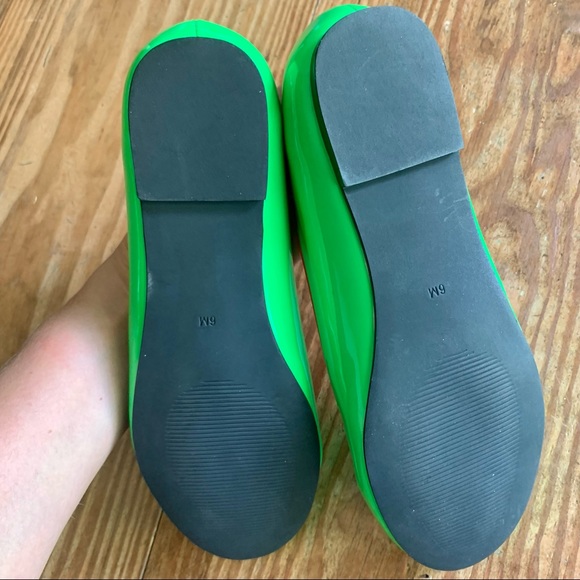 Strangecvlt LYDIA POISON APPLE Green Patent Flats - Picture 5 of 8